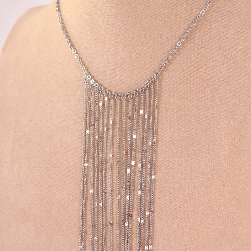 Collar cascada Silver