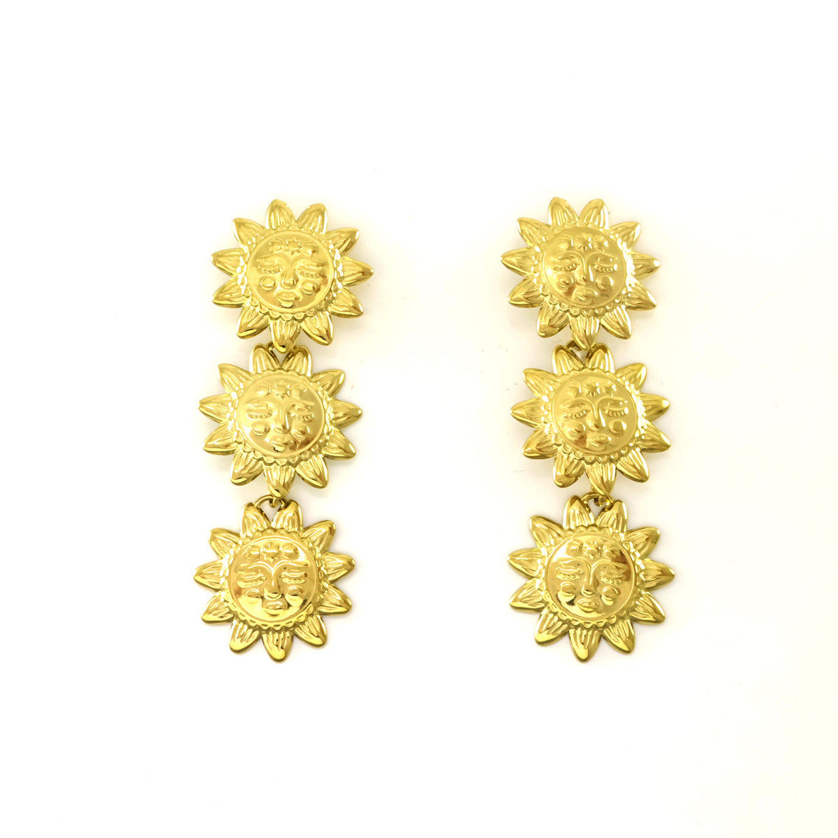 Pendientes Soles Gold