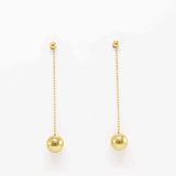 Pendientes mini esfera gold