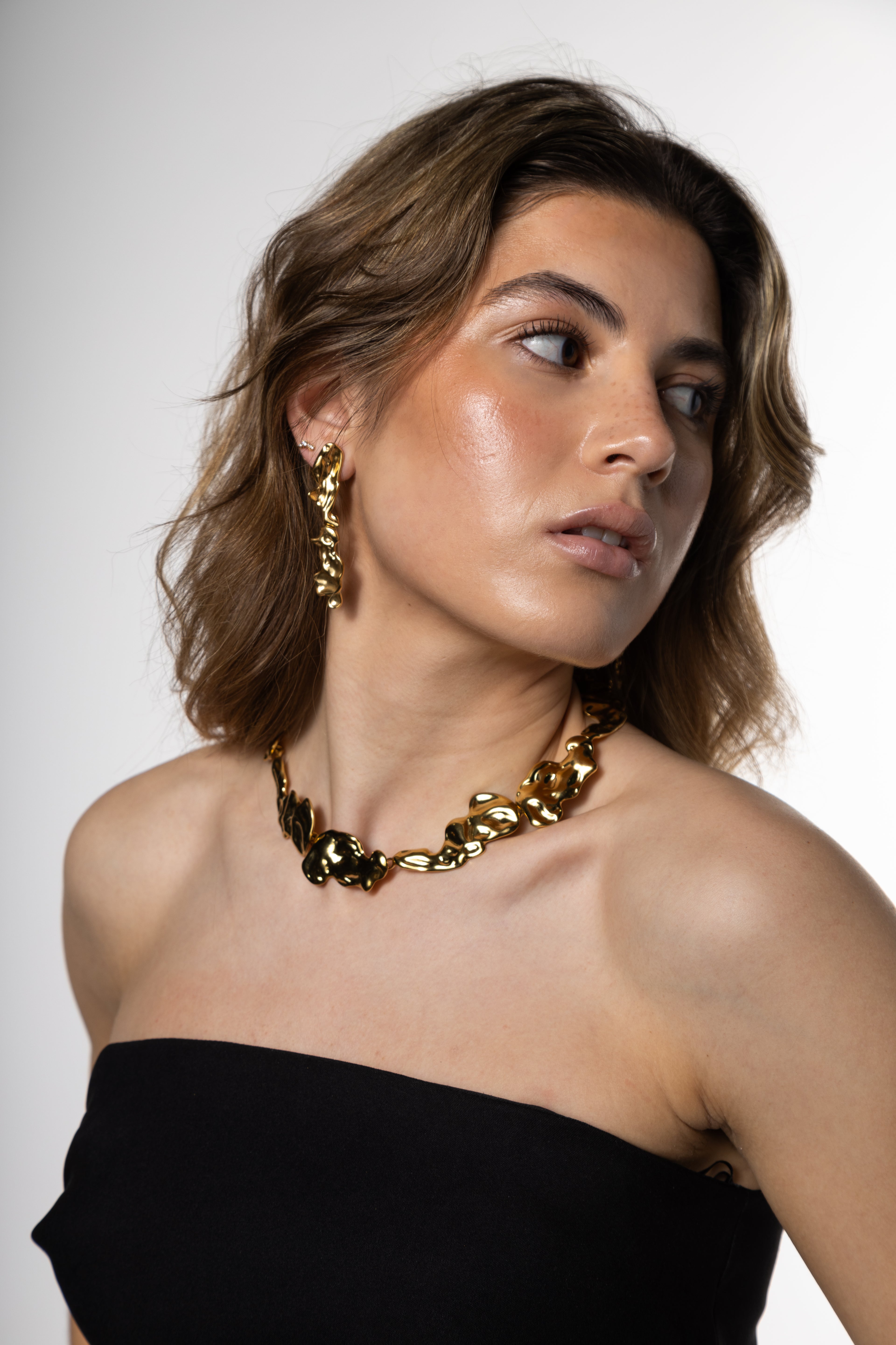 Pendientes Textura Gold