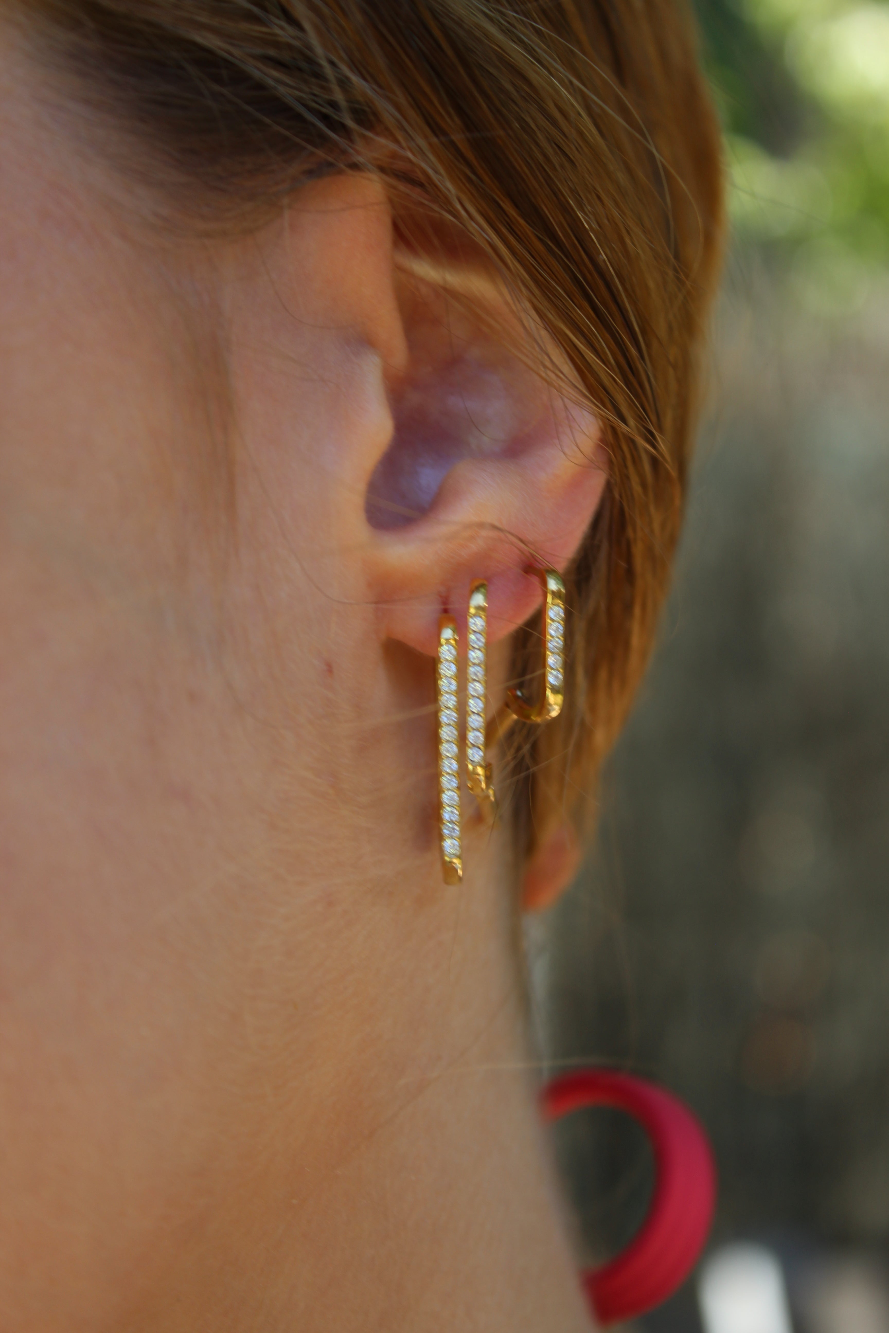 Aritos circonitas Silver