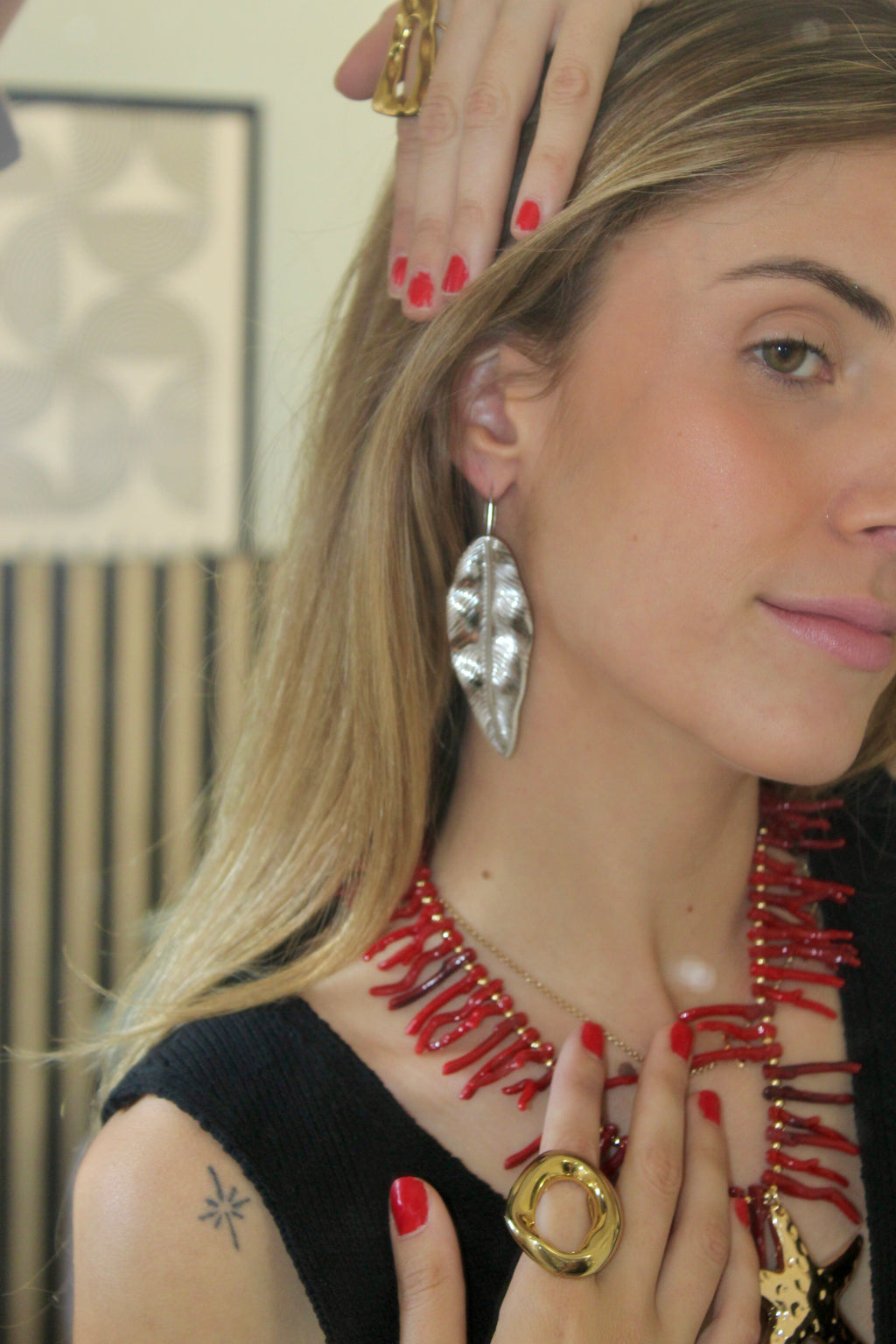Pendientes Hoja Silver