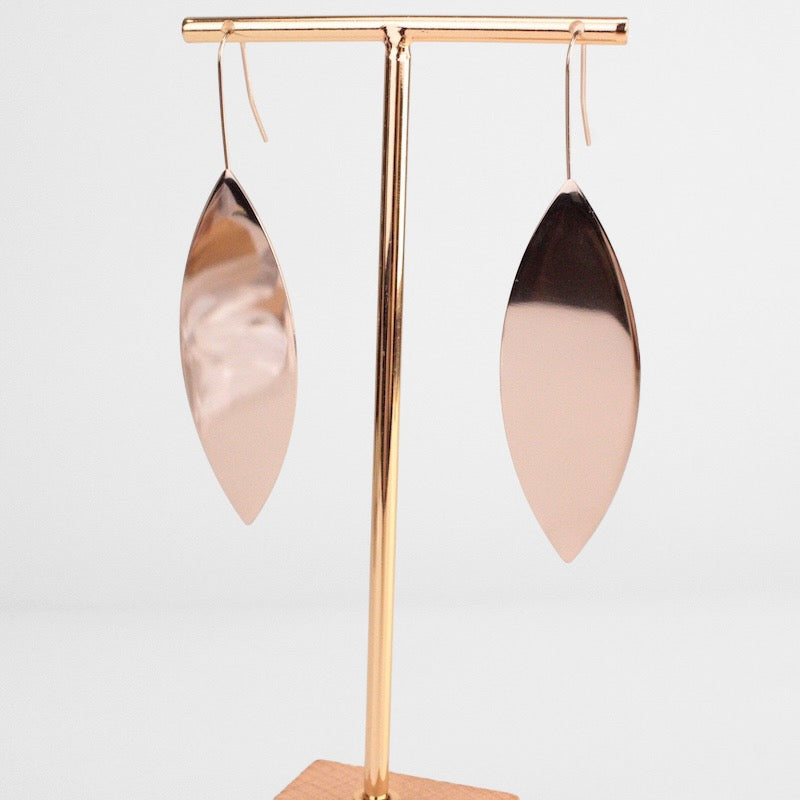 Pendientes Hoja Espejo