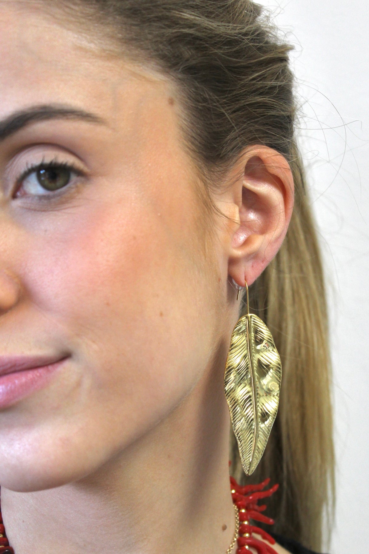 Pendientes Hoja Gold