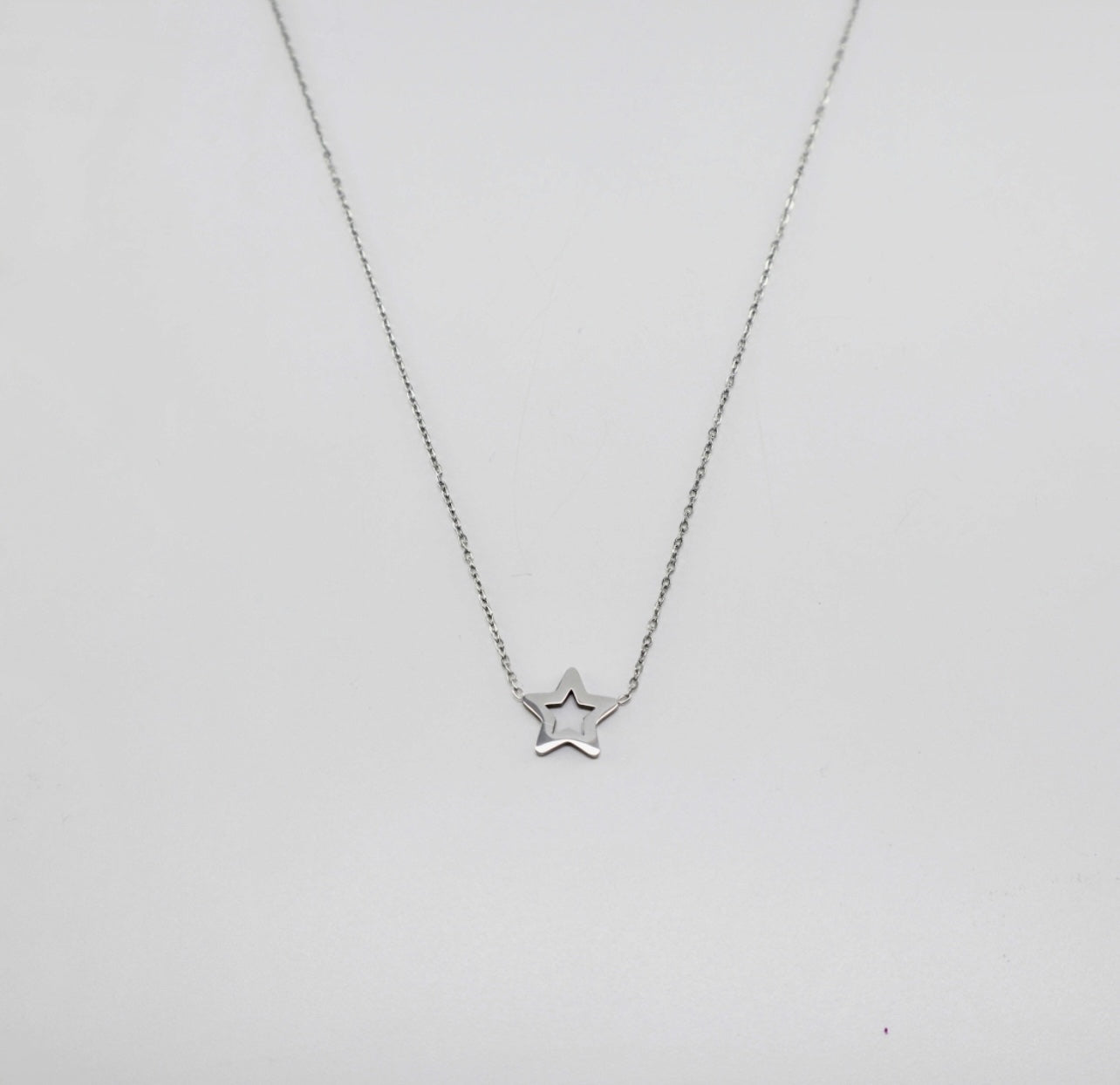 Collar mini estrella silver
