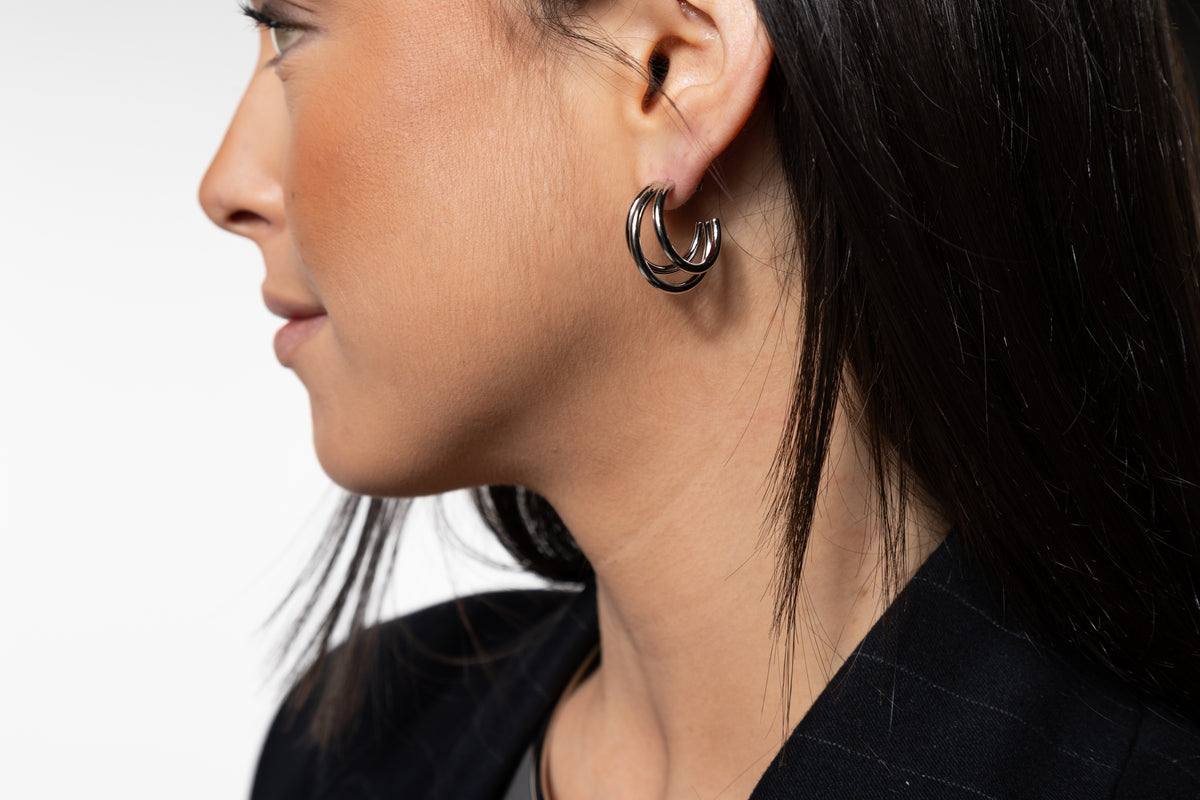 Pendientes Triple Silver