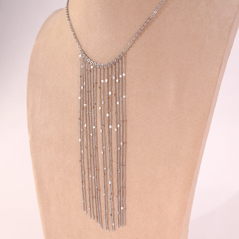 Collar cascada Silver