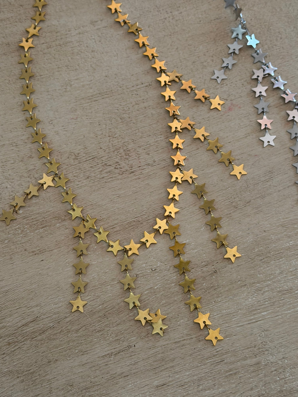 Collar Cascada Estrellas