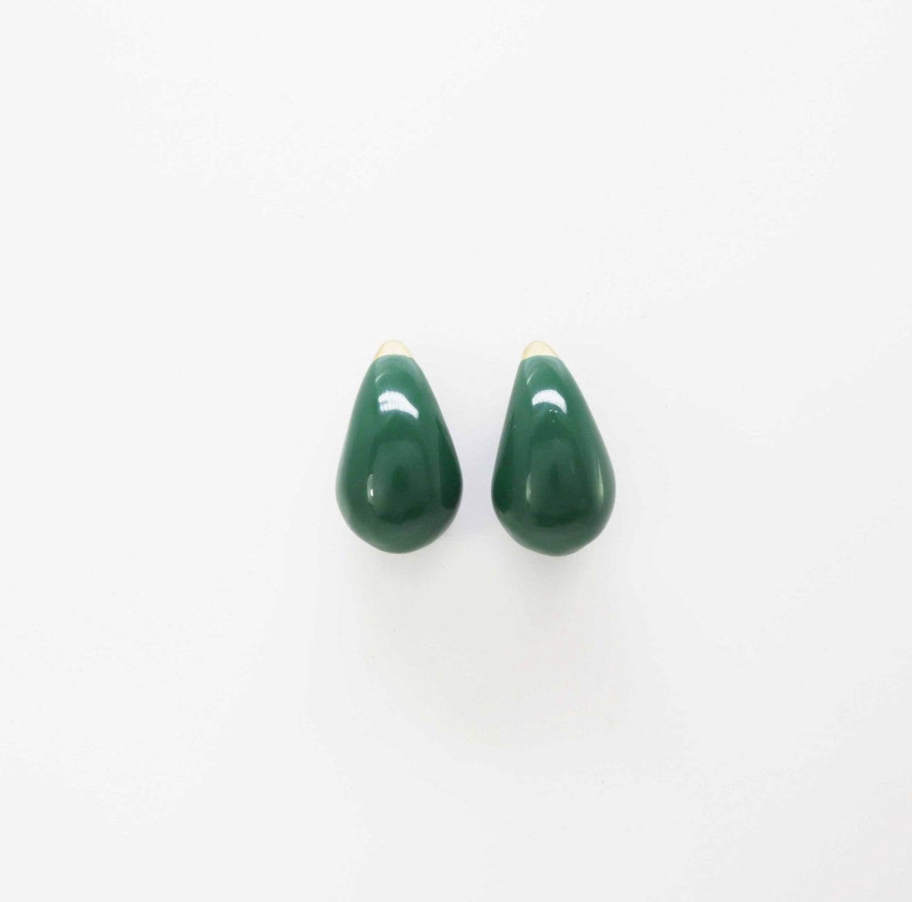 Pendientes Gota verde M