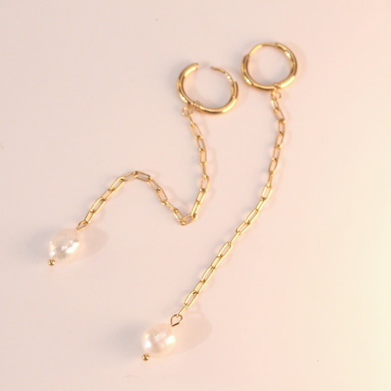 Pendientes Perla Gold