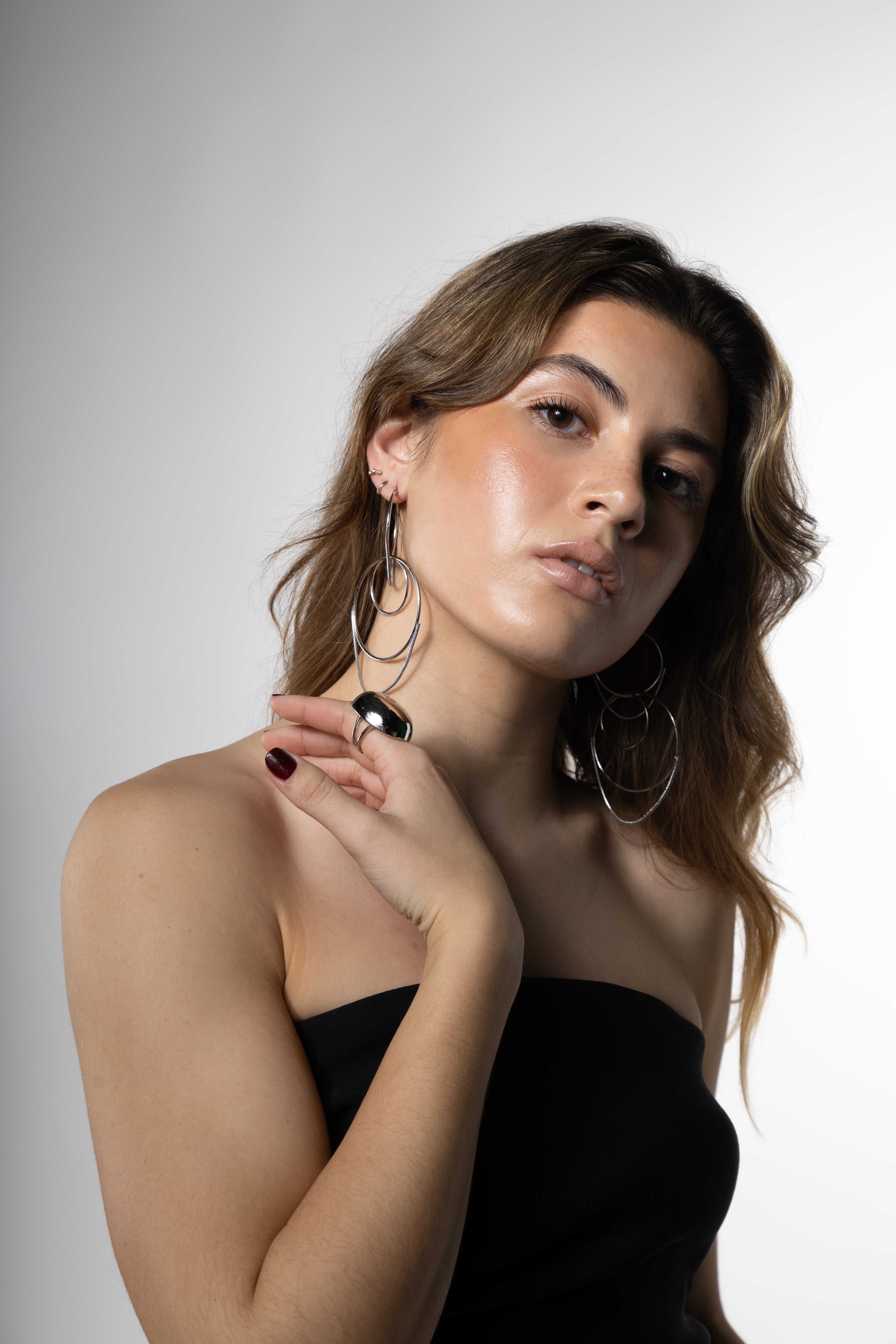 Pendientes Circle Silver