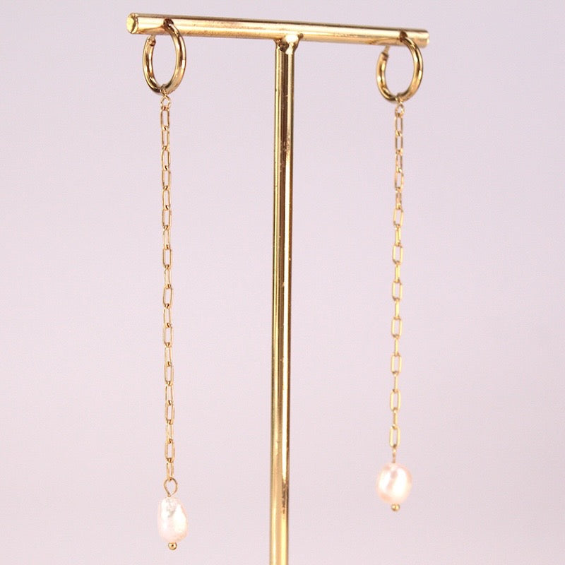 Pendientes Perla Gold