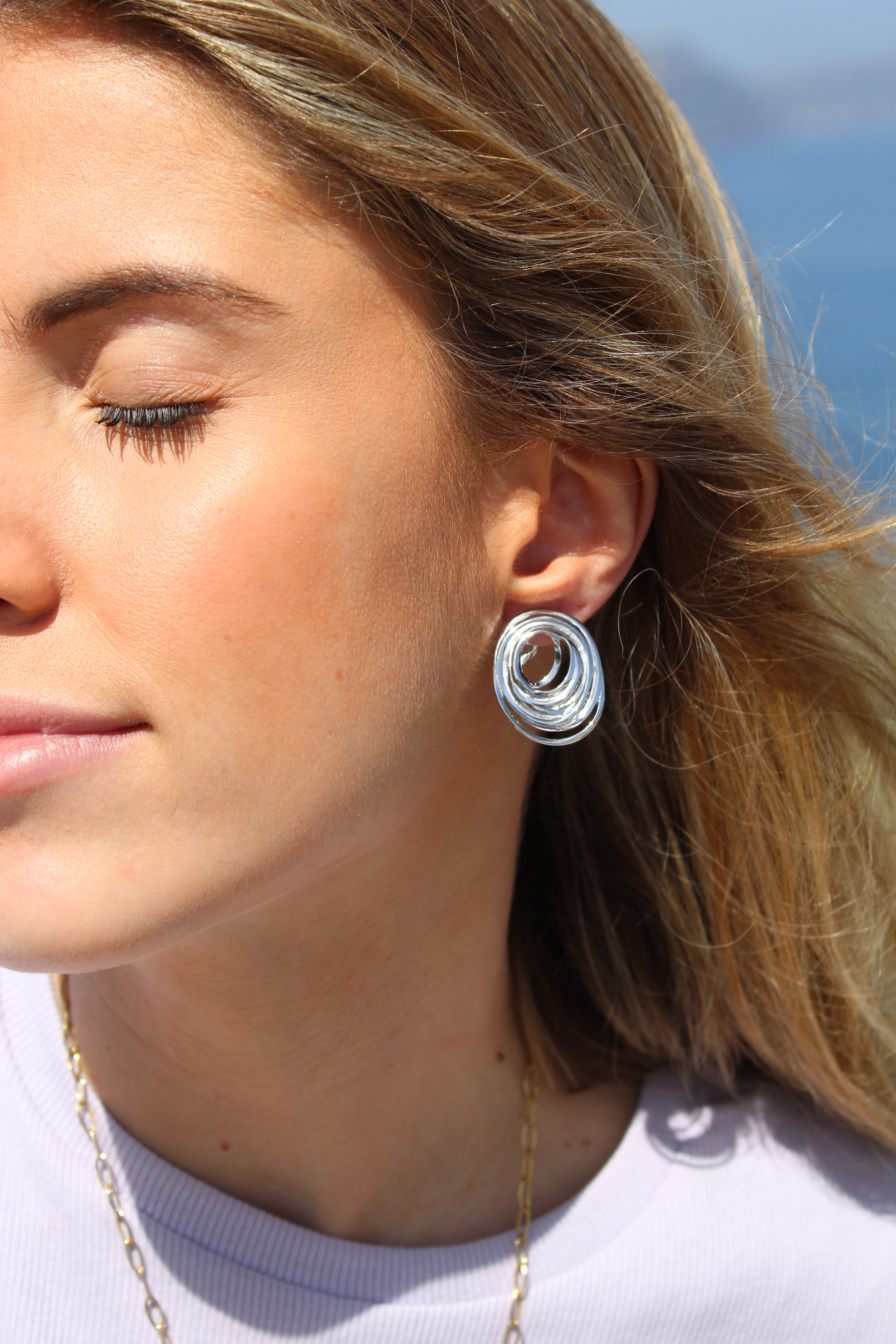 Pendientes Gea Silver
