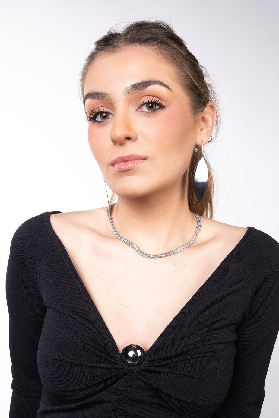 Pendientes Hoja Espejo
