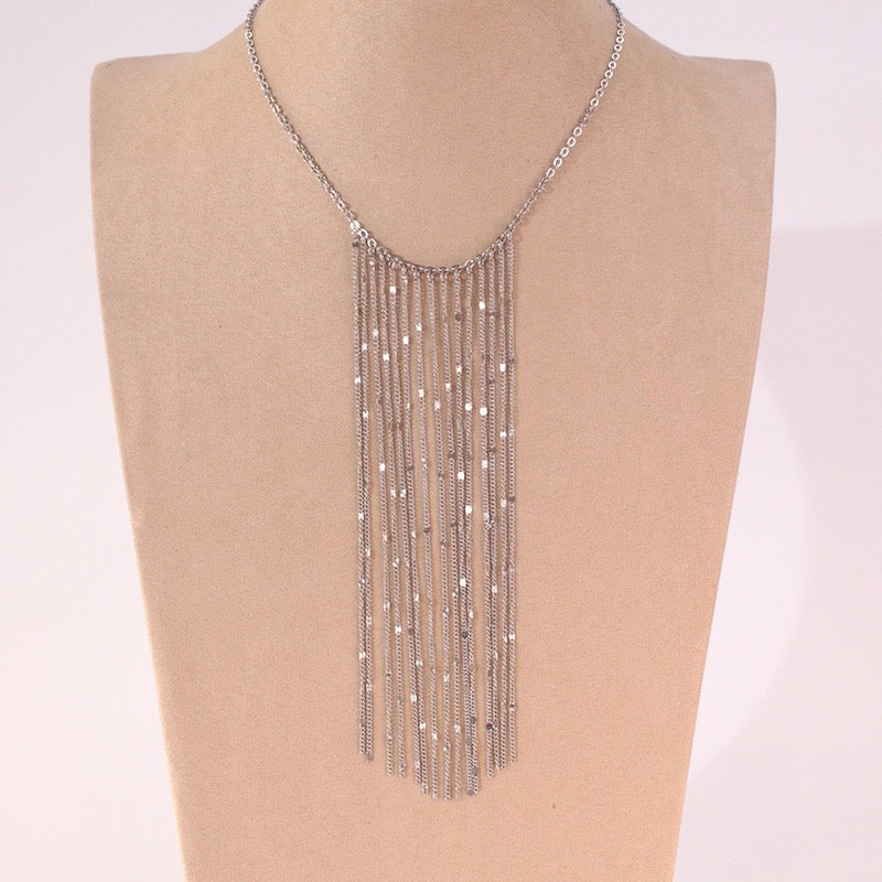 Collar cascada Silver