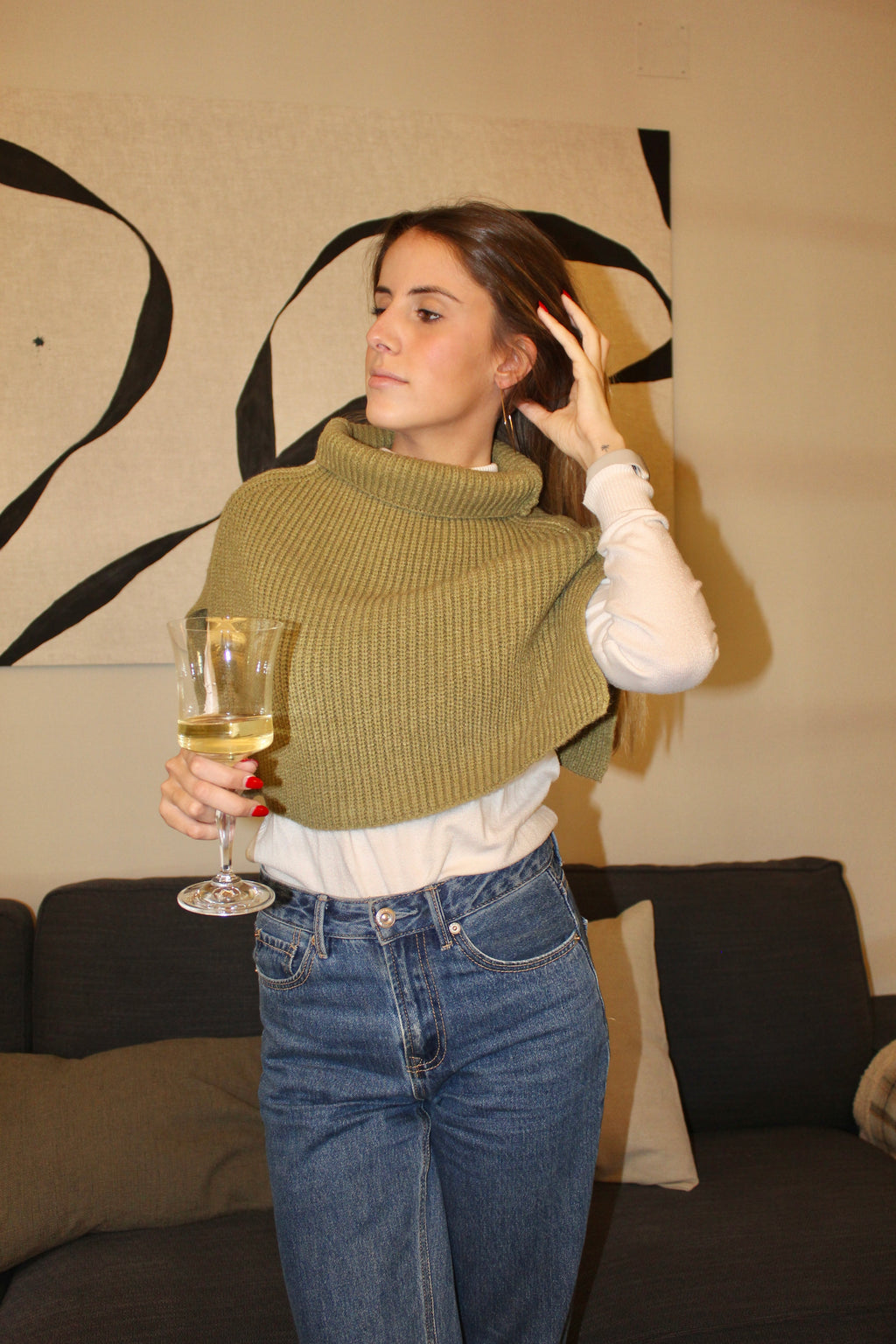 Capa con cuello