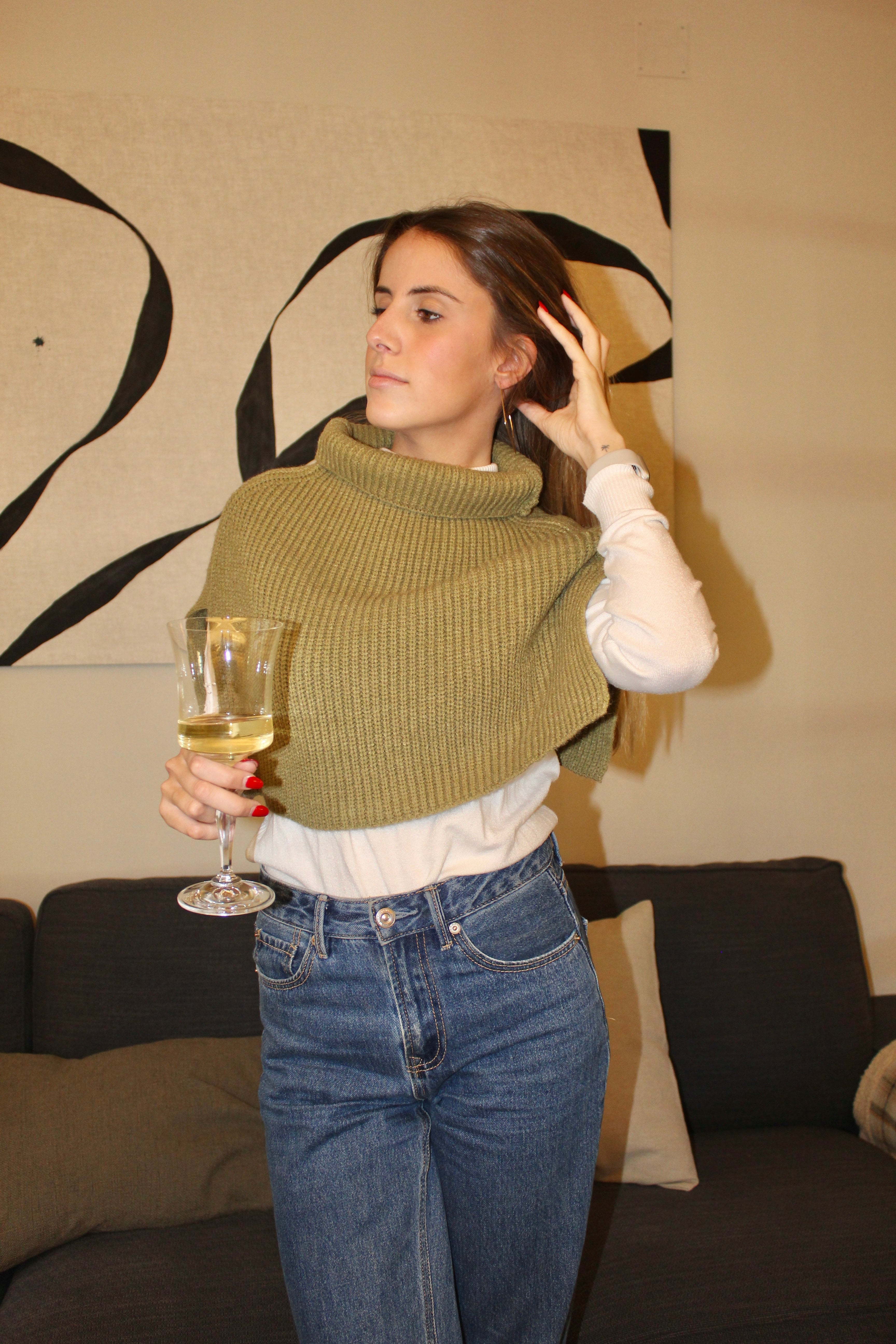 Capa con cuello